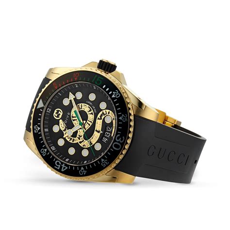 gucci dive quartz mens watch|men's gucci watch diamond bezel.